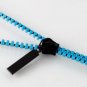 KingTime Blue 3.5mm plug in-ear stereo zip metal earphones for iphone, ipod, ipad,samsung
