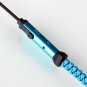 KingTime Blue 3.5mm plug in-ear stereo zip metal earphones for iphone, ipod, ipad,samsung