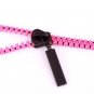 KingTime Pink 3.5mm plug in-ear stereo zip metal earphones for iphone, ipod, ipad,samsung