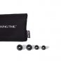 KingTime Pink 3.5mm plug in-ear stereo zip metal earphones for iphone, ipod, ipad,samsung