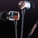 KingTime Coffee 3.5mm plug in-ear stereo TPE metal earphones for iphone, ipod, ipad,samsung