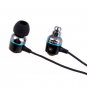 KingTime Black 3.5mm plug in-ear stereo TPE metal earphones for iphone, ipod, ipad,samsung