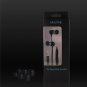 KingTime Black 3.5mm plug in-ear stereo TPE metal earphones for iphone, ipod, ipad,samsung