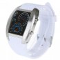 Cool Car Meter Dial Unisex Blue Flash Dot Matrix LED Racing Watch Write