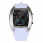Cool Car Meter Dial Unisex Blue Flash Dot Matrix LED Racing Watch Write