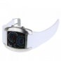 Cool Car Meter Dial Unisex Blue Flash Dot Matrix LED Racing Watch Write