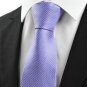 New Striped Lavender Purple Unique Men's Tie Necktie Wedding Holiday Gift #0022