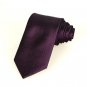 New Striped Plum Purple Men's Tie Formal Suit Necktie Wedding Holiday Gift #0024