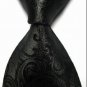 New Black Paisley JACQUARD WOVEN Men's Tie Necktie