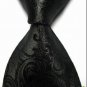 New Black Paisley JACQUARD WOVEN Men's Tie Necktie