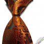 New Brown Paisley JACQUARD WOVEN Men's Tie Necktie