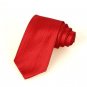 New Classic Striped Scarlet Red Men Tie Necktie Wedding Party Holiday Gift