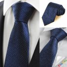 New White Dot Navy Dark Blue Classic Mens Tie Necktie Formal Wedding Gift KT0005