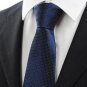 New White Dot Navy Dark Blue Classic Mens Tie Necktie Formal Wedding Gift KT0005