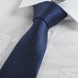 New White Dot Navy Dark Blue Classic Mens Tie Necktie Formal Wedding Gift KT0005