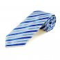 Luxury Striped Royal Blue JACQUARD Men's Tie Necktie Wedding Holiday Gift #0029