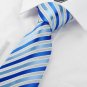 Luxury Striped Royal Blue JACQUARD Men's Tie Necktie Wedding Holiday Gift #0029