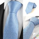 New Squared Blue JACQUARD Mens Tie Suit Necktie Wedding Party Holiday Gift #1065