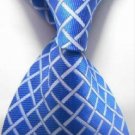 New blue Silk Classic Woven Man Tie Necktie 0027