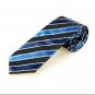 Classic Striped Blue Black JACQUARD Men's Tie Necktie Formal Business Gift #0001