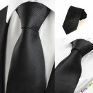 Classic Striped Black Men Tie Formal Necktie Wedding Funeral Evening Gift