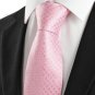 Classic Pink Dot JACQUARD Men's Tie Necktie Wedding Holiday Valentine Gift #0026