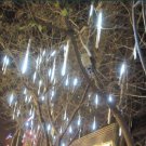 White Color LED Meteor Shower Rain Tube Lights Outdoor Tree Decoration