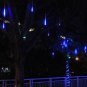 Blue Color LED Meteor Shower Rain Tube Lights Outdoor Tree Decoration