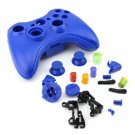 WIRELESS CONTROLLER REPLACEMENT SHELL Blue for XBOX 360