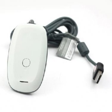 white wireless PC USB gaming receiver for xbox 360