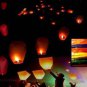 10 x Wishing lanterns random color