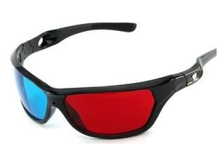Brand New Plastic Frame Resin Lens Anaglyphic 3D Glasses with Glasses Case