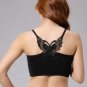 Sexy Womans Modal Tank Bra Tops Crop Vest Blouse Hollow Big Butterfly Embroidery Camisole