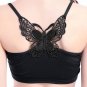 Modal Sun-top Sexy Vest Bra Back Hollow Big Butterfly Embroidery Camisole Diamond Printed
