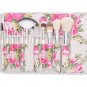 12Pcs/Set Makeup Brush Set Tool Cosmetic Peony Kit
