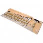 24pcs Professional Cosmetic Makeup Brush Set with Green plaid brushes pack GOAT HAIR