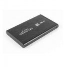 Black Aluminum 480Mbps USB 2.0 to SATA 2.5" HDD External Enclosure Box Case