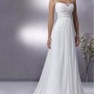 New Sexy Chiffon New Hot white/ivory chiffon bridal gown prom dress Size 6-8-10-12-14-16