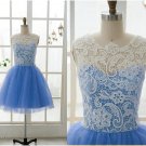 Lace Tulle Bridesmaid Dress Prom Dress Mint Blue Blue Dress Evening Dress Homecoming Dress