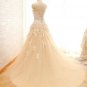 Real Image Sweetheart Lace Tulle Wedding Dresses 2017 A-Line Bridal Gowns Vintage Wedding Dress