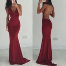 Sexy Backless Floor-Length Charming Prom Dresses,A-Line Floor-Length Evening Dresses,