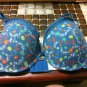 80C brand new blue bra flowers small push-up cotton 34C triumph go under