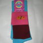 ladies women socks size 36-41 over knee pink butterfly long