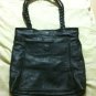 brand new genuine black leather handbag purse by aviva original real leather