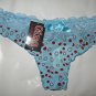 Gina underwear size L cute sexy blue thong synthetic lace