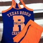 Dallas rodeo cheerleader american college pajama set , top and shorts sexy