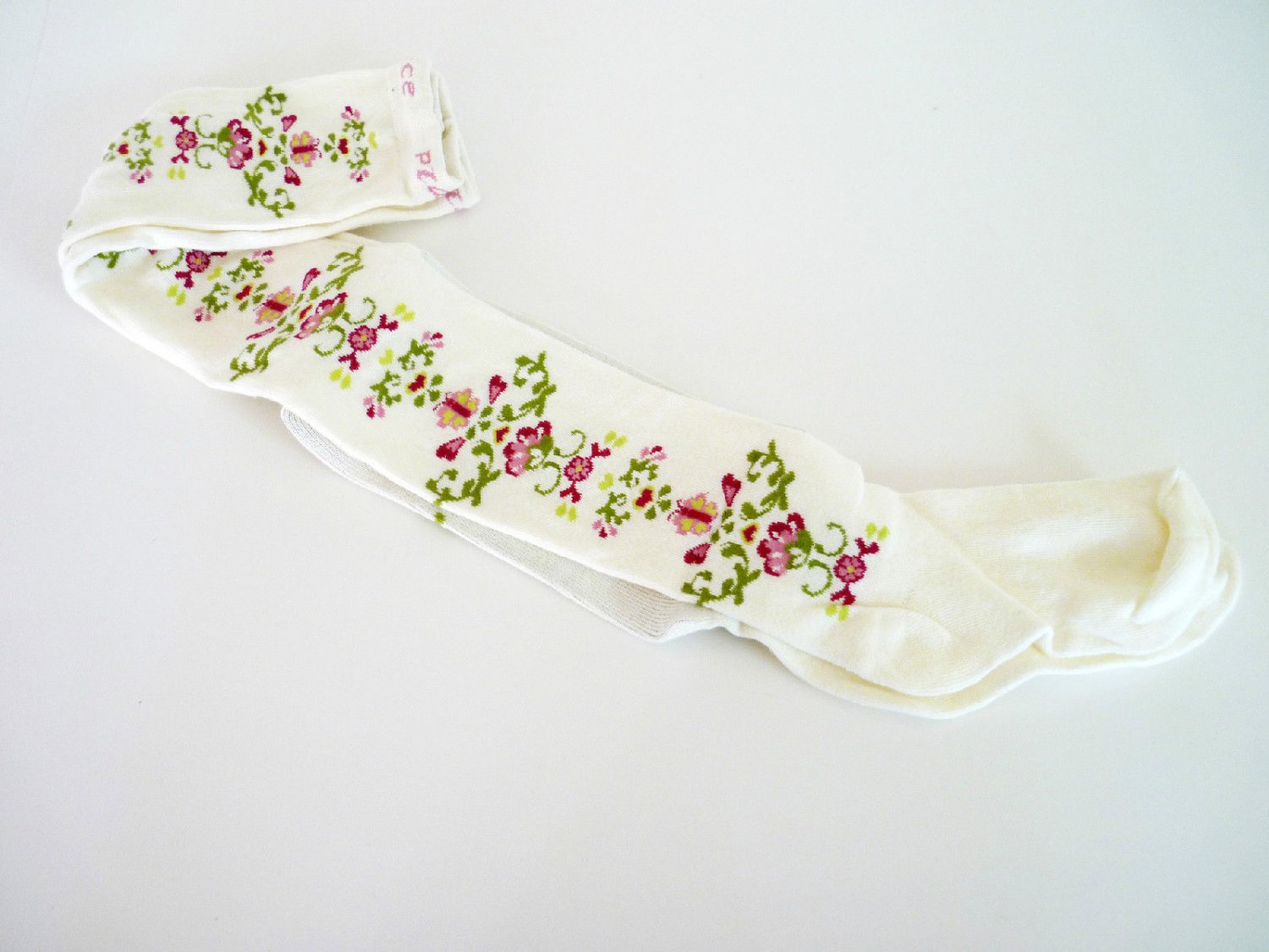 1214 Yrs WhiteFloral New Children's Place Girl Tights