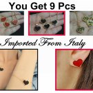 Wholesale Lot Earrings Heart Necklace Bracelet Imported Italy c-9