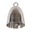 Ride Safe Ride Free Motorcycle Bell Good Luck as Guardian Angel Chrome New Round