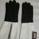 Women's Leather Motorcycle Gloves Gauntlets Winter lambskin small retro style